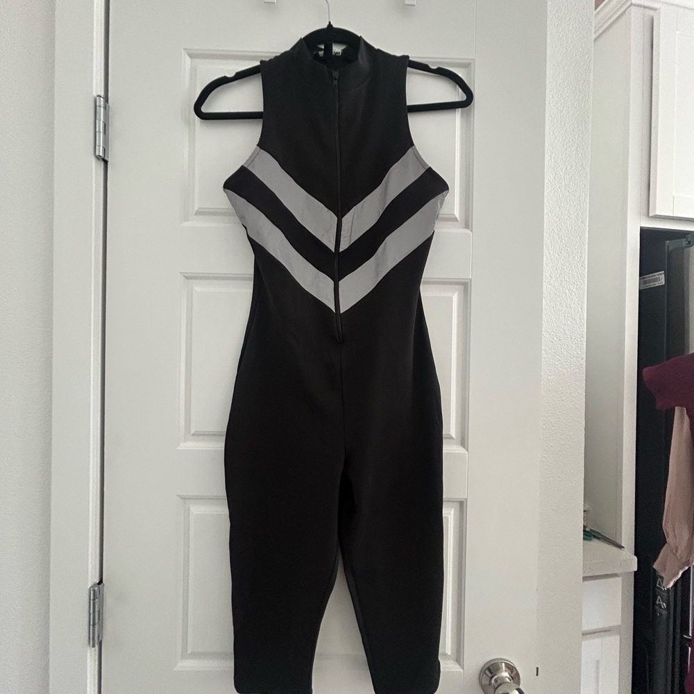Fashion Nova Black Jumpsuit with Sleek Design and Comfortable Fit